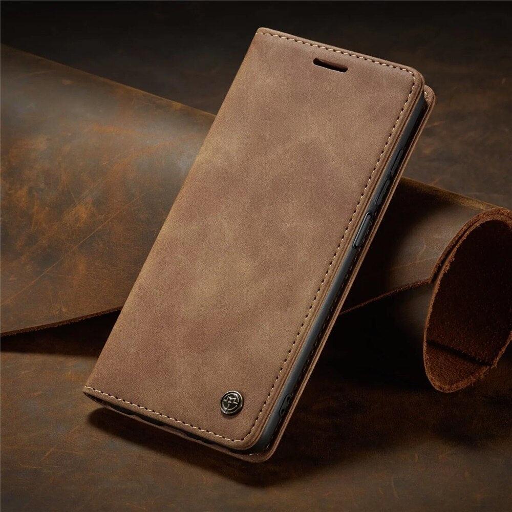Coque en Cuir Mat pour Xiaomi Mi 9T CC9 10T 11T 12T Pro Lite 5G Redmi Note 8 9s 10 11 11S Pro Portefeuille Housse à Rabat Poco F3 M3 Pro Femmes avec Porte-Cartes Support Magnétique Étui en Cuir à Rabat