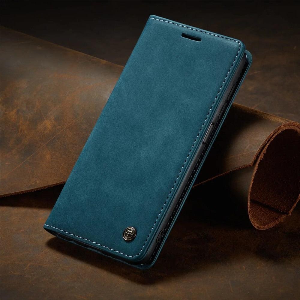 Coque en Cuir Mat pour Xiaomi Mi 9T CC9 10T 11T 12T Pro Lite 5G Redmi Note 8 9s 10 11 11S Pro Portefeuille Housse à Rabat Poco F3 M3 Pro Femmes avec Porte-Cartes Support Magnétique Étui en Cuir à Rabat