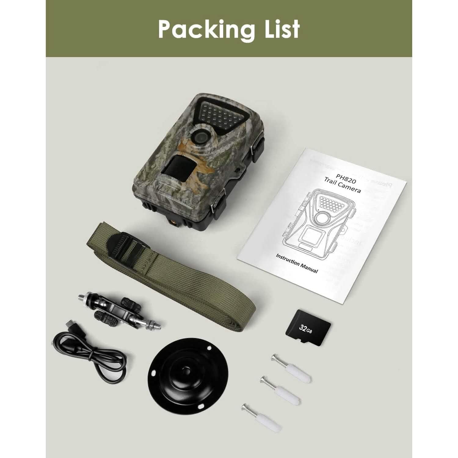 MAXDONE Caméra de chasse Trail Camera (Reconditionné)
