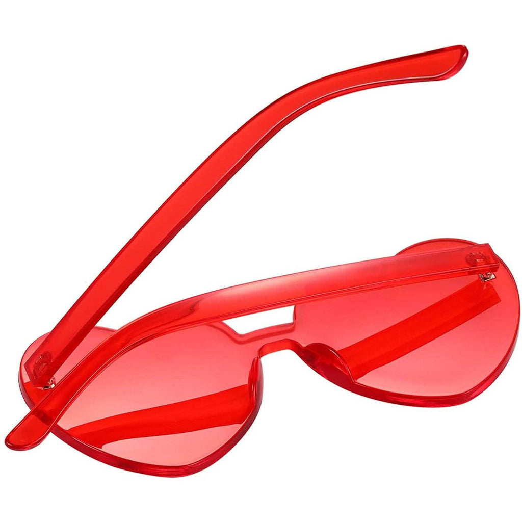 Lunettes de soleil en forme de cœur Maxdot, lunettes de fête