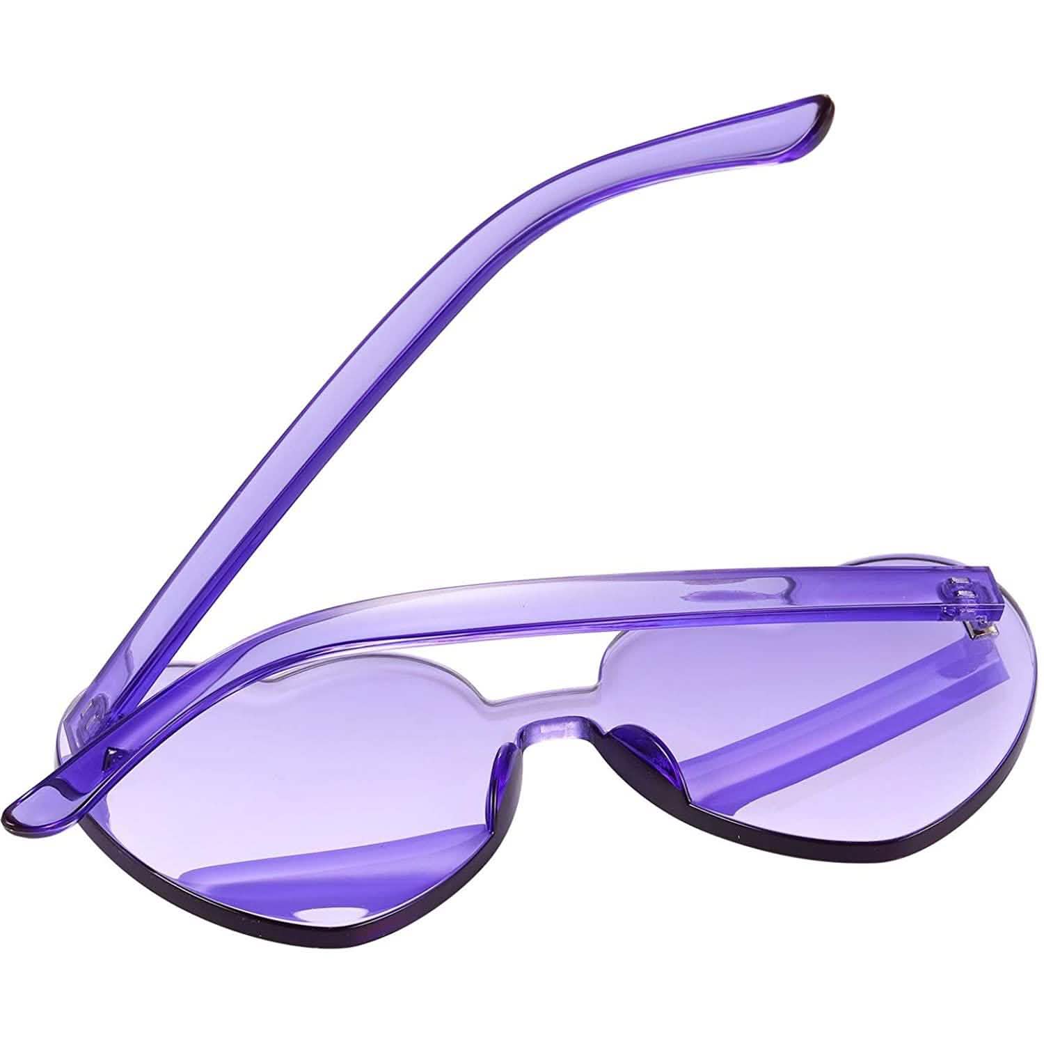 Lunettes de soleil en forme de cœur Maxdot, lunettes de fête