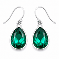 Boucles d'oreilles pierre de naissance de mai - Boucles d'oreilles en cristal en forme de goutte