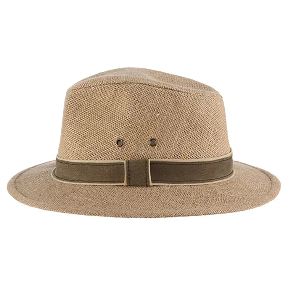 Dorfman Pacific Onshore - Chapeau Fedora Outback en paille de chanvre