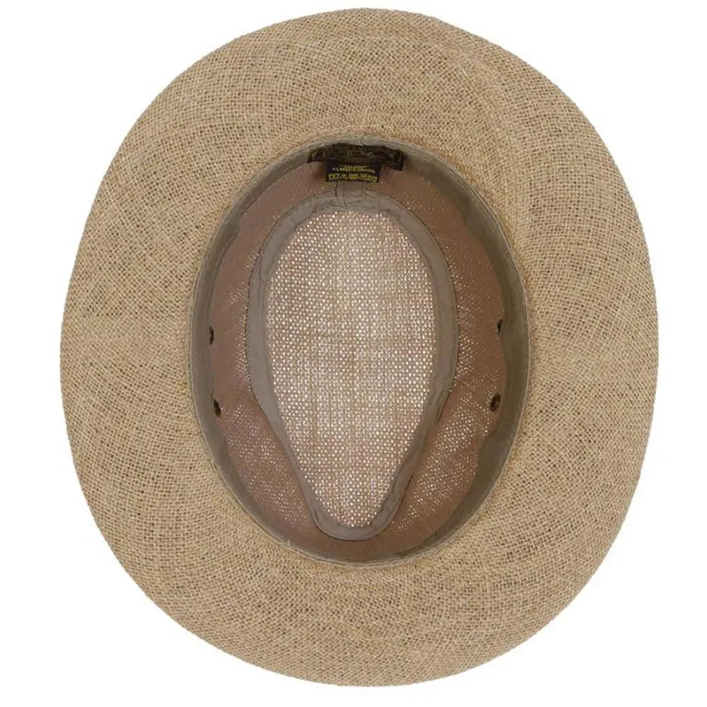Dorfman Pacific Onshore - Chapeau Fedora Outback en paille de chanvre