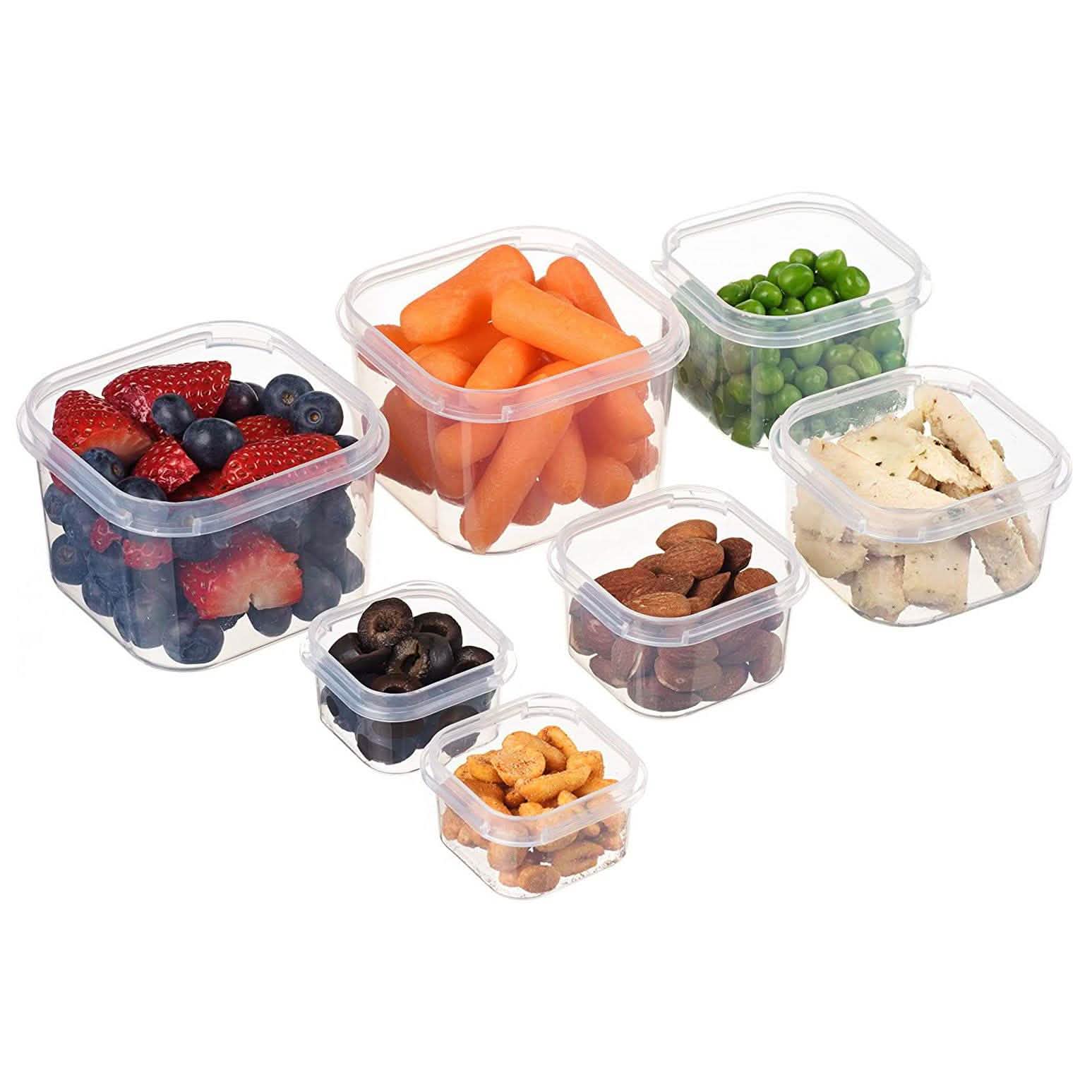 Kit de récipients à portions contrôlées Meal Prep Haven 7 pièces