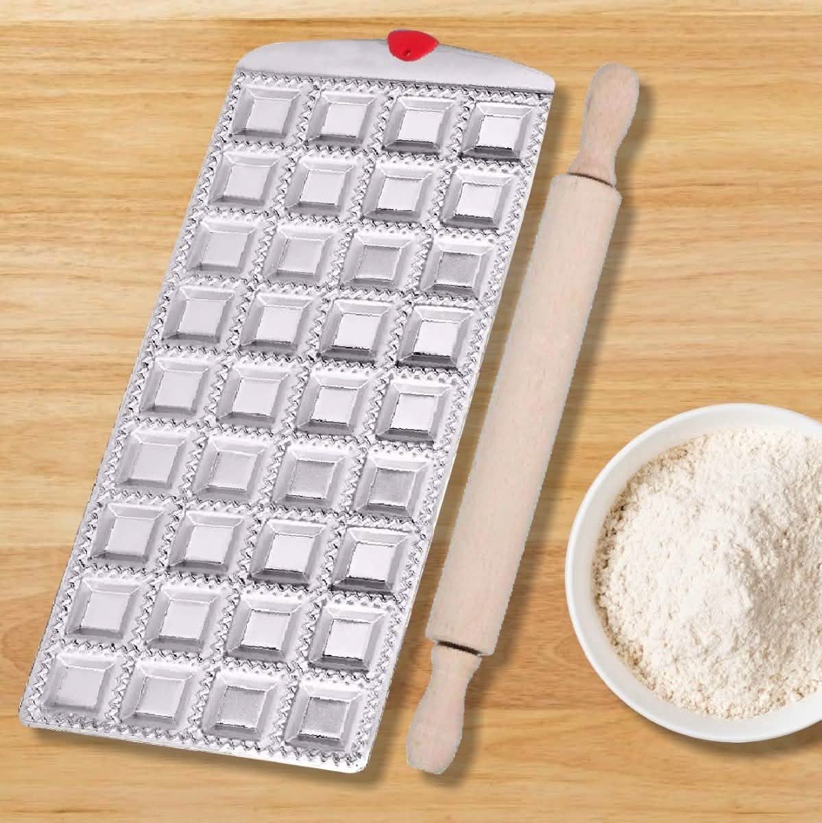 Machine à raviolis électrique en aluminium Meglio avec rouleau