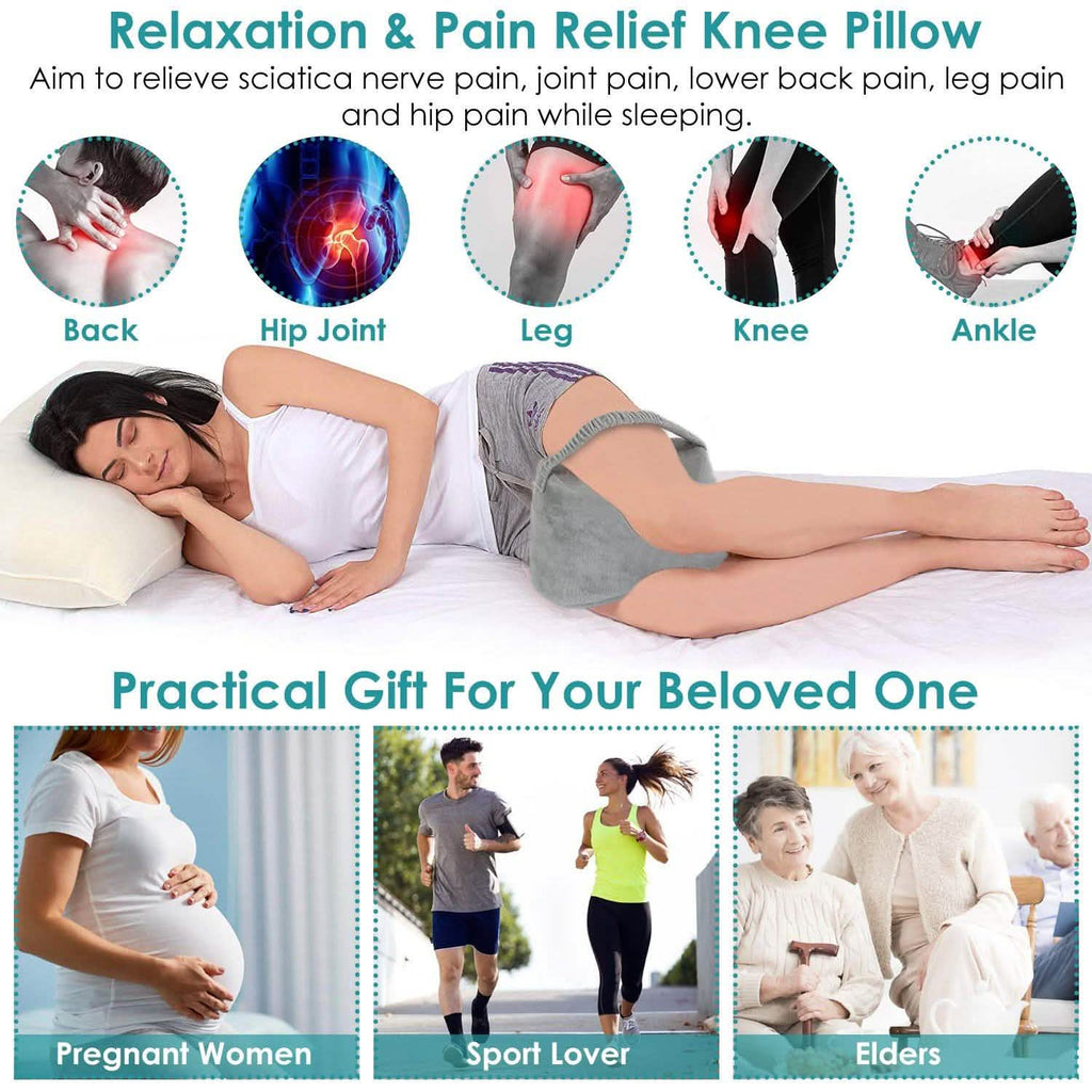 Oreiller de jambe ergonomique en mousse à mémoire de forme pour dormeurs latéraux
