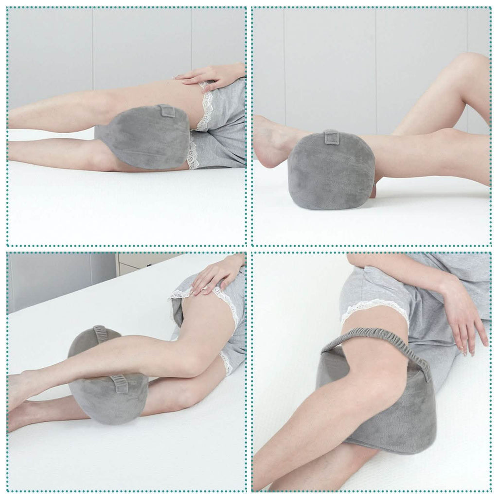 Oreiller de jambe ergonomique en mousse à mémoire de forme pour dormeurs latéraux