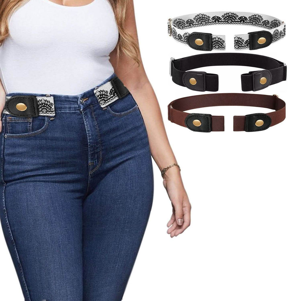 Ceintures ajustables extensibles sans boucle pour hommes et femmes