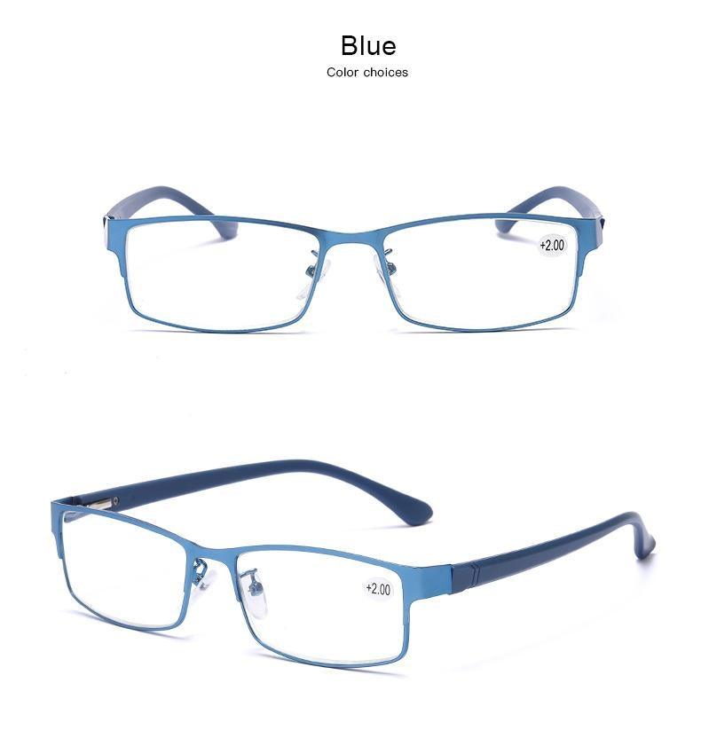 Hommes Bleu Affaires Lunettes de Lecture pour Femmes Lunettes en Titane Hommes Hypermétropie Nouvelles Montures de Lunettes de Soleil pour Femmes Montures de Lunettes de Soleil pour Femmes et Hommes