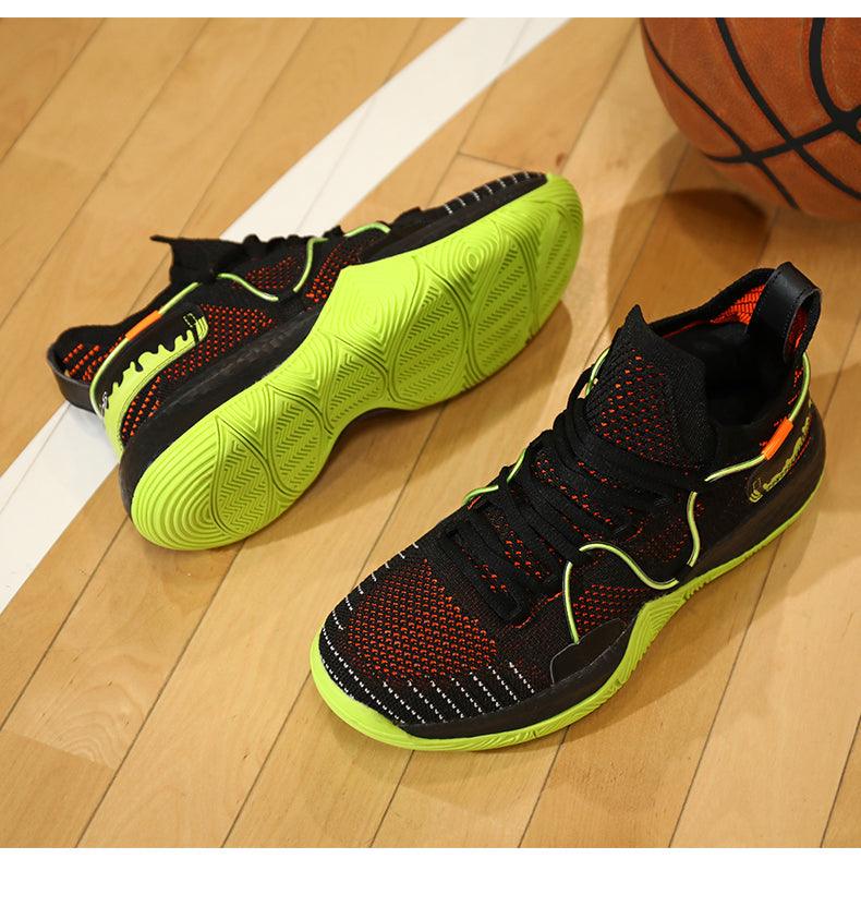 Chaussures de basket-ball respirantes pour hommes, amortissantes, montantes, pour le sport, l'entraînement en extérieur, bottes de cheville légères professionnelles antidérapantes pour la course à pied et la marche