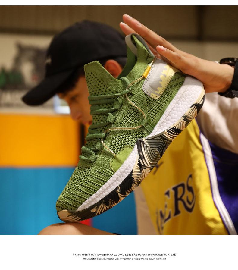 Chaussures de basket-ball respirantes pour hommes, amortissantes, montantes, pour le sport, l'entraînement en extérieur, bottes de cheville légères professionnelles antidérapantes pour la course à pied et la marche