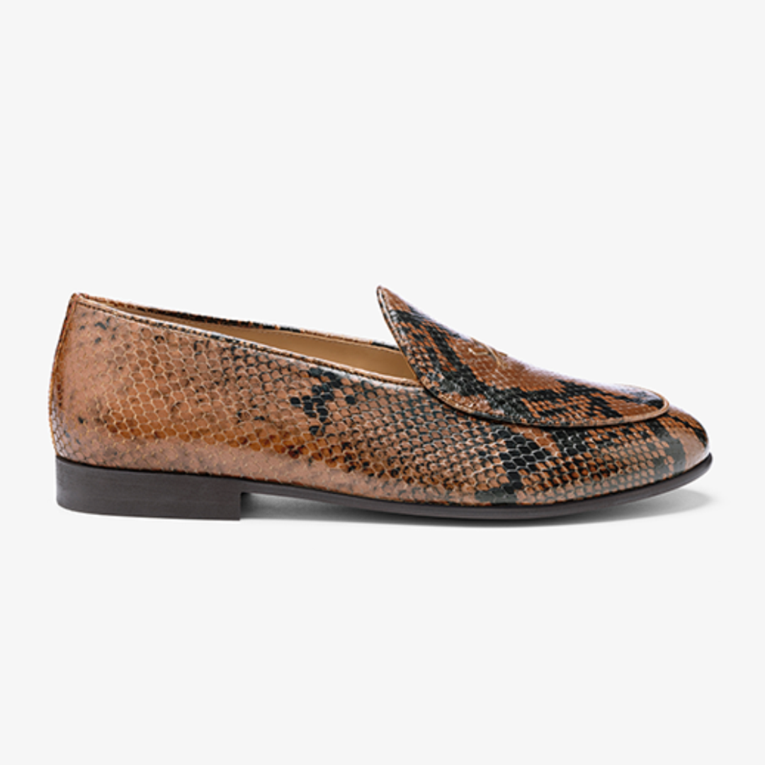 Men's Brown Snakeskin Milano Loafer