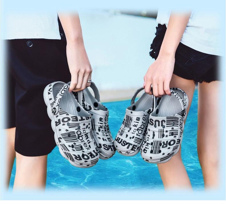Sabots de jardin pour hommes, sandales décontractées d'été, sabots souples à mémoire de forme, chaussures d'hôpital, sandales d'eau de plage à enfiler pour hommes, chaussures d'eau antidérapantes, sabots de marche pour hommes camouflage de jardin d'été