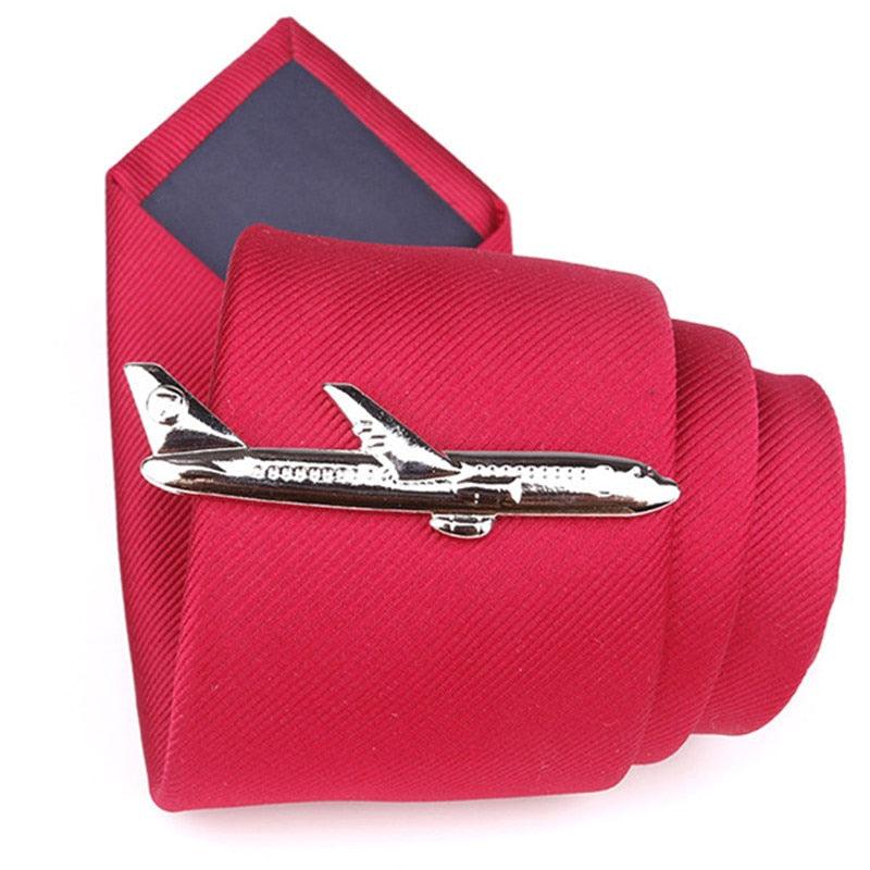 Pinces à cravate élégantes pour hommes, pince à cravate, pince à cravate, bijoux de fête de mariage, cadeau pour hommes, pince à cravate en forme de dauphin ou d'avion, bijoux de fête de mariage