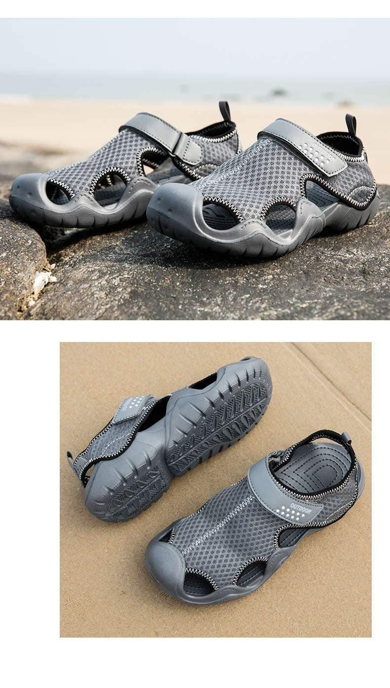 Hommes Tongs Sandales Chaussons d'été Chaussons de plage d'été Sandales Respirantes Chaussures à enfiler Chaussures d'extérieur à enfiler Marche Décontractée Clogs à la Mode pour Hommes