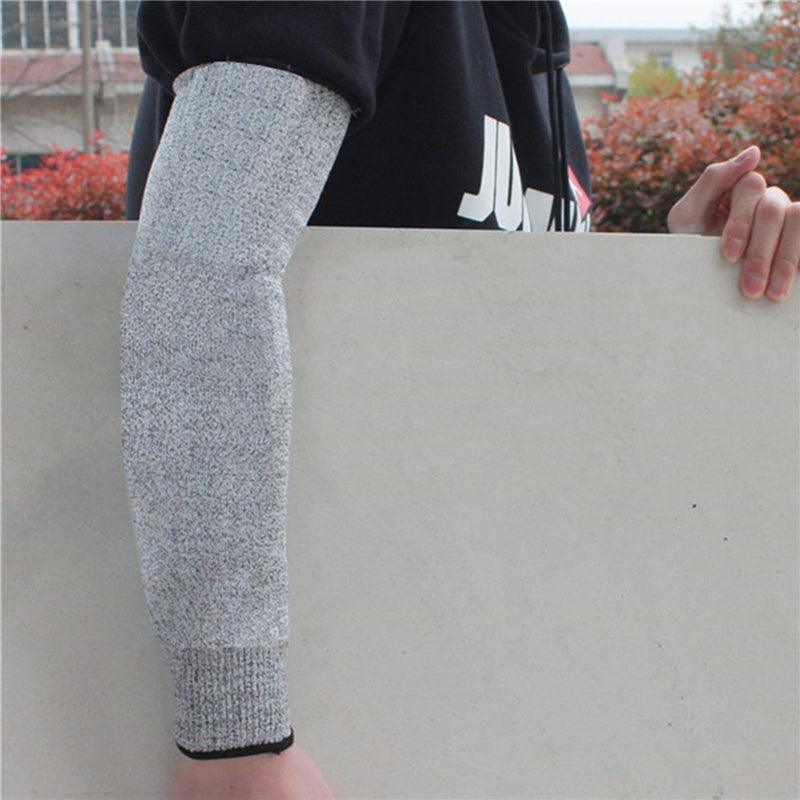 Manches de bras grises pour hommes, manches de protection résistantes sans doigts, manches de bras pour hommes et femmes, protection UV, manches de bras rafraîchissantes, protège-bras avec trou pour le pouce