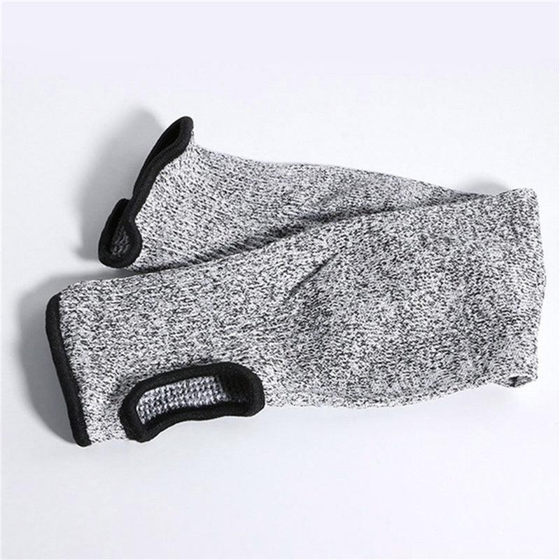Manches de bras grises pour hommes, manches de protection résistantes sans doigts, manches de bras pour hommes et femmes, protection UV, manches de bras rafraîchissantes, protège-bras avec trou pour le pouce