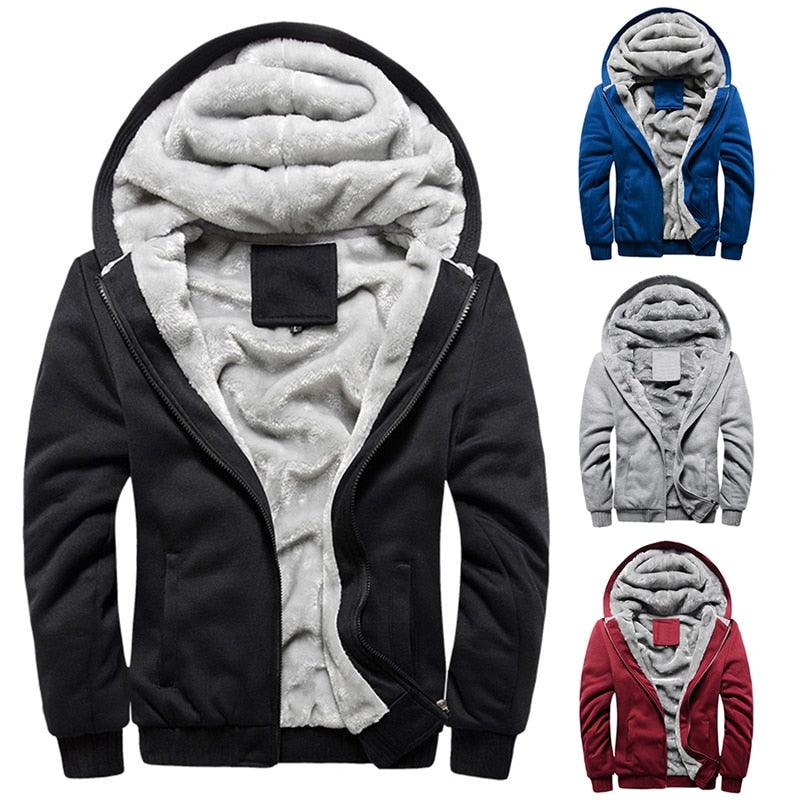 Hommes Sweats à Capuche Automne Mode Sweat-shirt Homme Veste à Capuche Blousons à Capuche Hiver Manteaux Chauds Homme Hiver Lourd Manches Longues Sport Doux Sweat-shirts