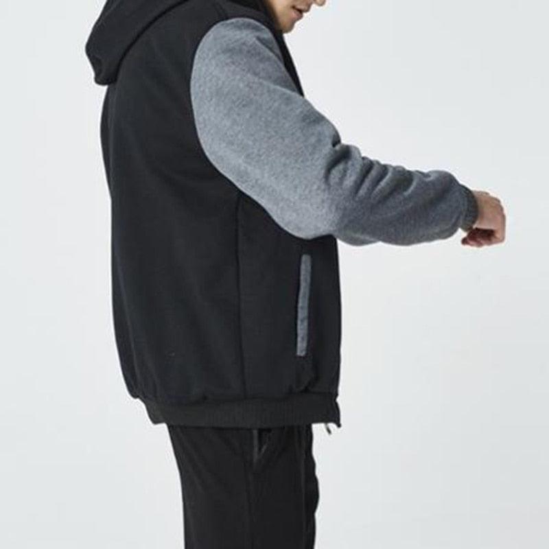 Hommes Sweats à Capuche Automne Mode Sweat-shirt Homme Veste à Capuche Blousons à Capuche Hiver Manteaux Chauds Homme Hiver Lourd Manches Longues Sport Doux Sweat-shirts