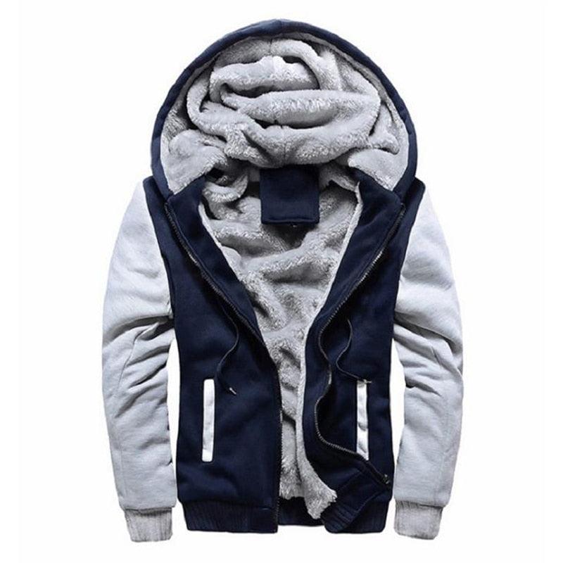 Hommes Sweats à Capuche Automne Mode Sweat-shirt Homme Veste à Capuche Blousons à Capuche Hiver Manteaux Chauds Homme Hiver Lourd Manches Longues Sport Doux Sweat-shirts