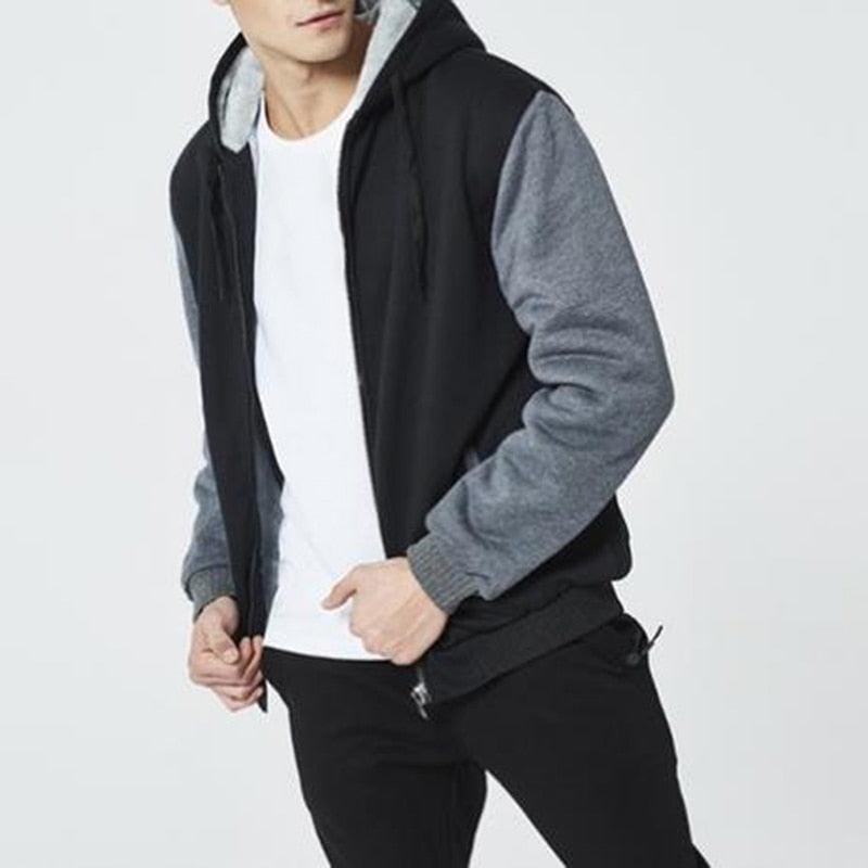 Hommes Sweats à Capuche Automne Mode Sweat-shirt Homme Veste à Capuche Blousons à Capuche Hiver Manteaux Chauds Homme Hiver Lourd Manches Longues Sport Doux Sweat-shirts