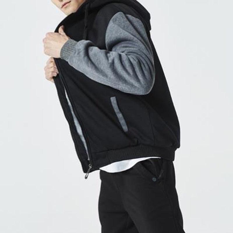 Hommes Sweats à Capuche Automne Mode Sweat-shirt Homme Veste à Capuche Blousons à Capuche Hiver Manteaux Chauds Homme Hiver Lourd Manches Longues Sport Doux Sweat-shirts