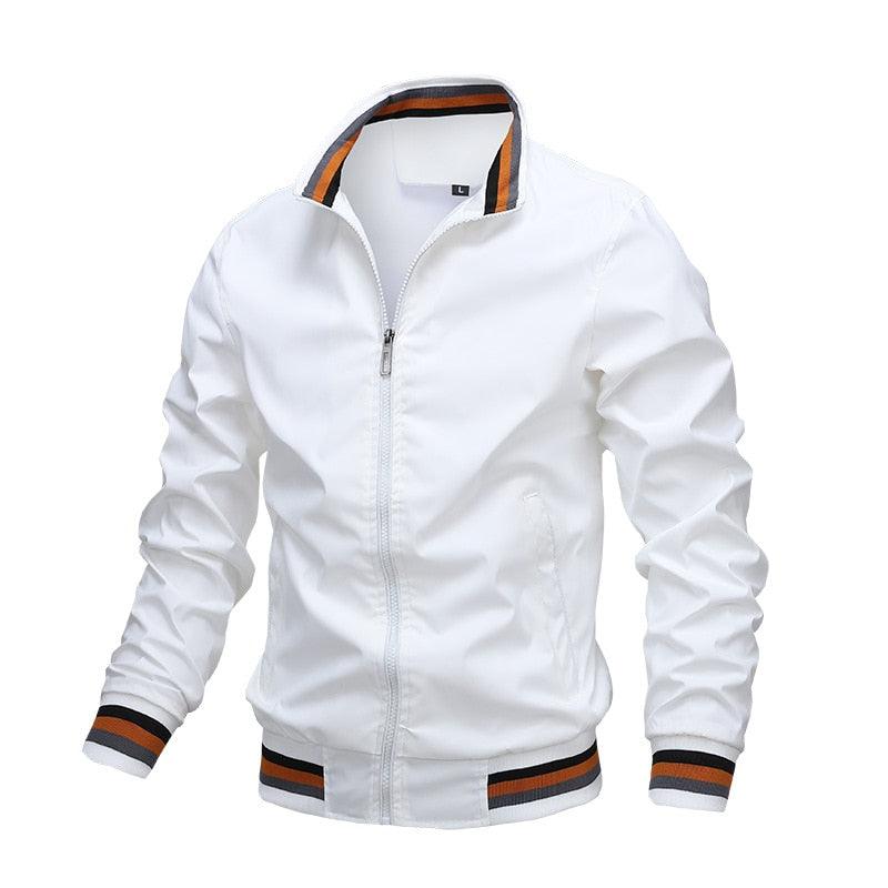 Blouson léger homme, nouvelle veste décontractée coupe-vent, vestes coupe-vent pour homme, printemps, automne, décontracté, extérieur, imperméable, élégant, bleu, slim