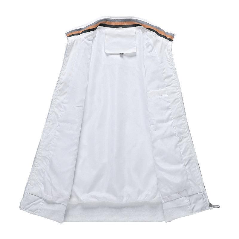 Blouson léger homme, nouvelle veste décontractée coupe-vent, vestes coupe-vent pour homme, printemps, automne, décontracté, extérieur, imperméable, élégant, bleu, slim