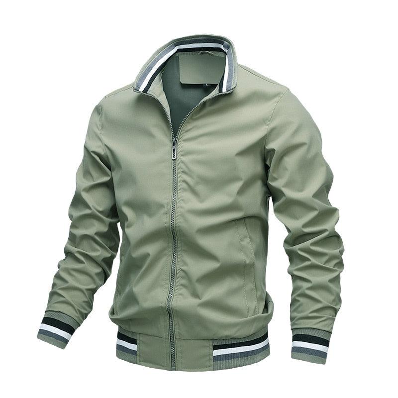Blouson léger homme, nouvelle veste décontractée coupe-vent, vestes coupe-vent pour homme, printemps, automne, décontracté, extérieur, imperméable, élégant, bleu, slim