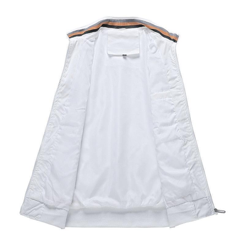 Blouson léger homme, nouvelle veste décontractée coupe-vent, vestes coupe-vent pour homme, printemps, automne, décontracté, extérieur, imperméable, élégant, bleu, slim