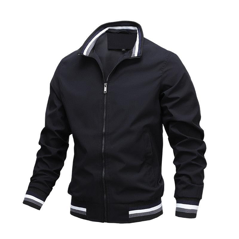 Blouson léger homme, nouvelle veste décontractée coupe-vent, vestes coupe-vent pour homme, printemps, automne, décontracté, extérieur, imperméable, élégant, bleu, slim