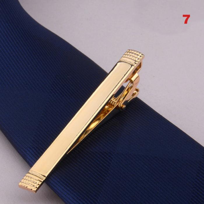 Attache-cravate en alliage métallique pour homme, pince à cravate, pince à barre, accessoires de cravate pour homme, pince à cravate, cadeau classique, mariage, marié, affaires, mode, cadeaux formels