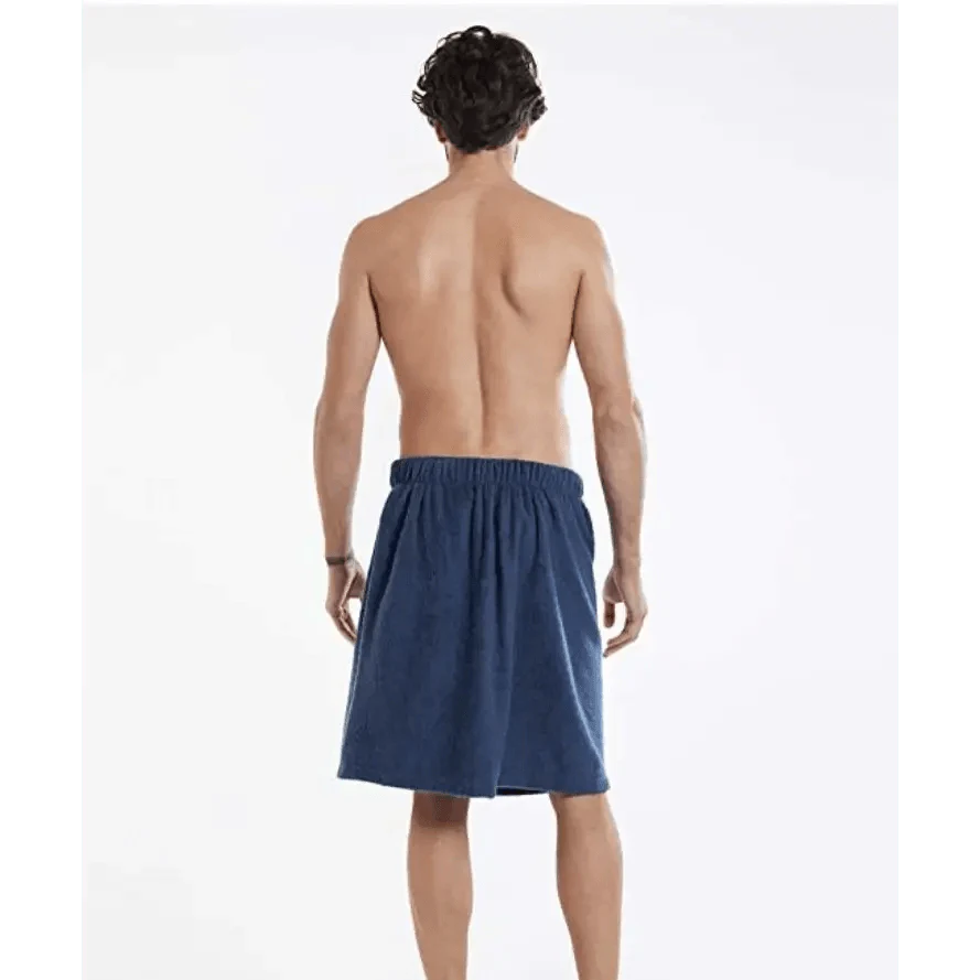 Peignoir pour homme en polaire en peluche, serviette de bain, spa, gym, couleur unie, design élégant, avec poche, tendance