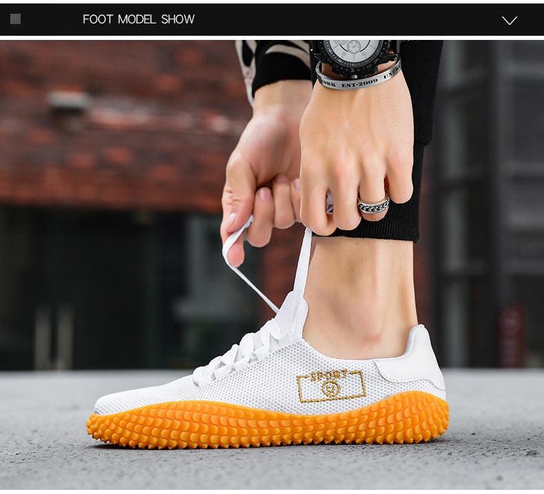 Baskets noires pour hommes Chaussures respirantes en maille Chaussures de sport noires à la mode Chaussures de marche plates et décontractées Chaussures décontractées respirantes Baskets montantes décontractées à lacets pour hommes à la mode