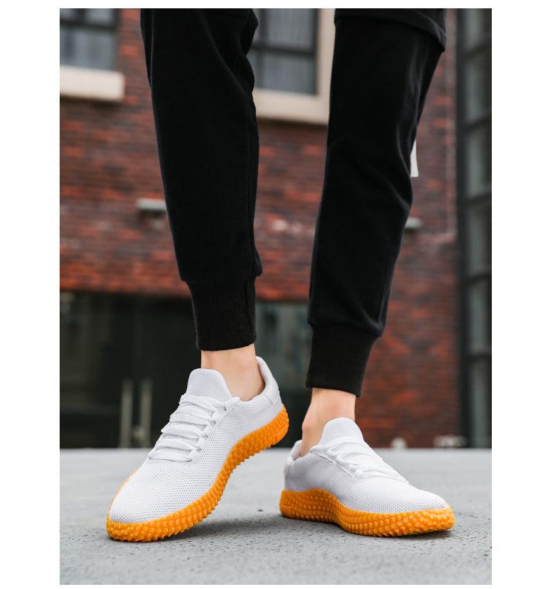 Baskets noires pour hommes Chaussures respirantes en maille Chaussures de sport noires à la mode Chaussures de marche plates et décontractées Chaussures décontractées respirantes Baskets montantes décontractées à lacets pour hommes à la mode