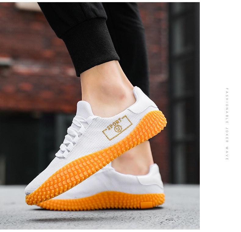 Baskets noires pour hommes Chaussures respirantes en maille Chaussures de sport noires à la mode Chaussures de marche plates et décontractées Chaussures décontractées respirantes Baskets montantes décontractées à lacets pour hommes à la mode