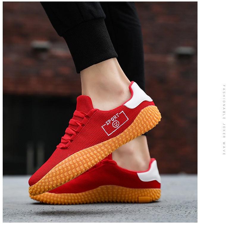 Baskets noires pour hommes Chaussures respirantes en maille Chaussures de sport noires à la mode Chaussures de marche plates et décontractées Chaussures décontractées respirantes Baskets montantes décontractées à lacets pour hommes à la mode