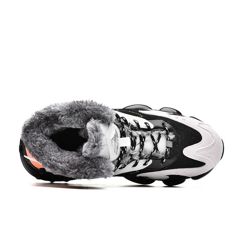 Baskets décontractées homme velours nouvelles chaussures de sport chaudes et confortables résistantes au froid d'hiver bottes de neige d'hiver chaussures de randonnée d'extérieur bottes chaudes doublées de fourrure