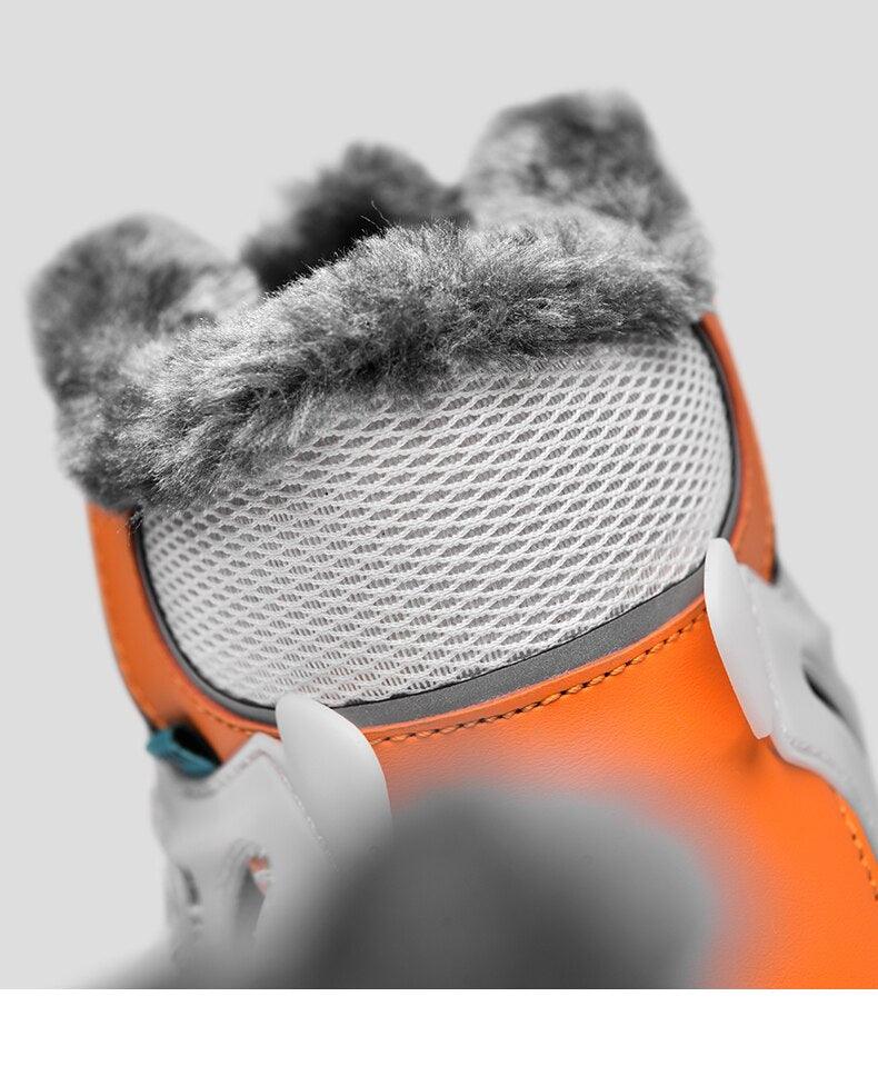 Baskets décontractées homme velours nouvelles chaussures de sport chaudes et confortables résistantes au froid d'hiver bottes de neige d'hiver chaussures de randonnée d'extérieur bottes chaudes doublées de fourrure