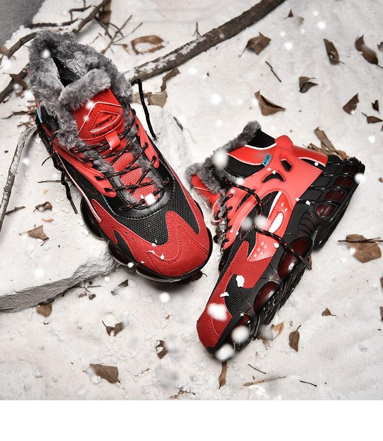 Baskets décontractées homme velours nouvelles chaussures de sport chaudes et confortables résistantes au froid d'hiver bottes de neige d'hiver chaussures de randonnée d'extérieur bottes chaudes doublées de fourrure