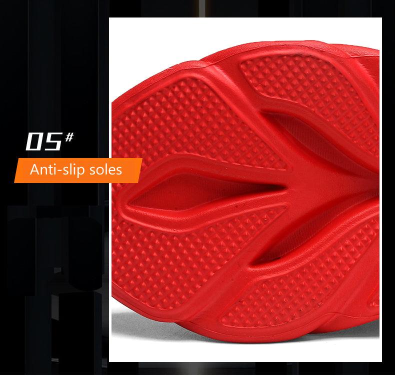 Baskets pour hommes imprimé flammes Chaussures de sport en toile tissée, confortables pour la course en extérieur, chaussures de sport décontractées, baskets de sport de haute qualité au design sportif