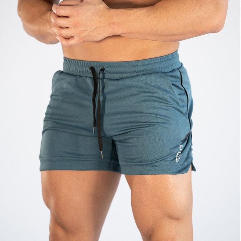 Short de sport pour homme, entraînement en salle, décontracté, fitness, course, grille, séchage rapide, compression, athlétisme, séchage rapide, actif, course, musculation, avec poches.