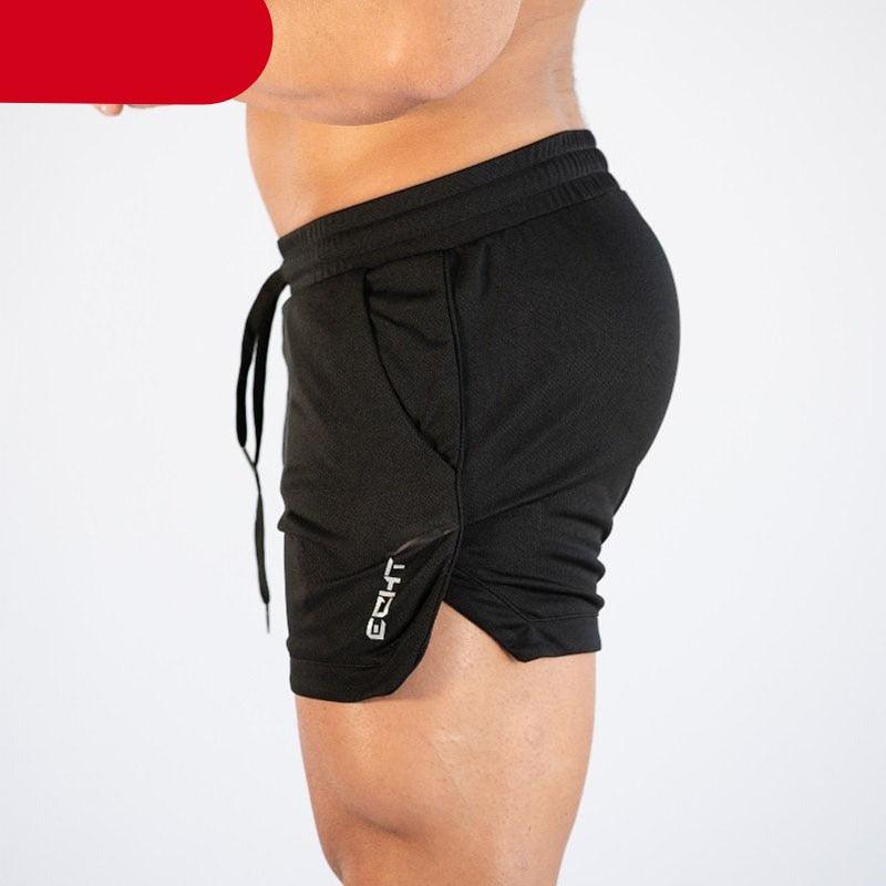 Short de sport pour homme, entraînement en salle, décontracté, fitness, course, grille, séchage rapide, compression, athlétisme, séchage rapide, actif, course, musculation, avec poches.