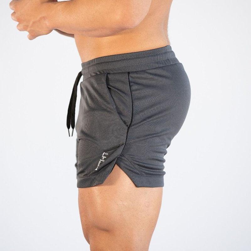 Short de sport pour homme, entraînement en salle, décontracté, fitness, course, grille, séchage rapide, compression, athlétisme, séchage rapide, actif, course, musculation, avec poches.
