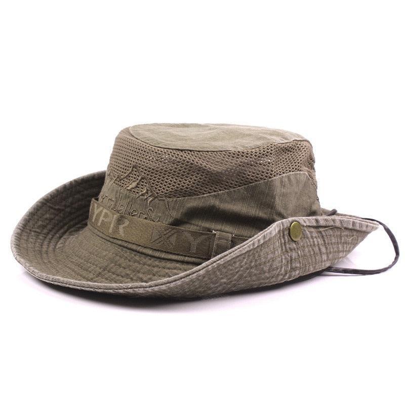 Casquette de voyage d'extérieur pour homme, maille respirante, rétro, en coton, chapeau bob unisexe, chapeau de haute qualité, chapeaux de pêche, bob original, casquette de plage pour papa, bob de pêche, chapeau d'été réglable