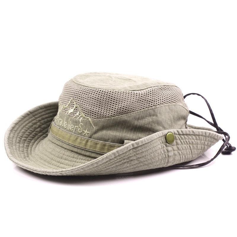 Casquette de voyage d'extérieur pour homme, maille respirante, rétro, en coton, chapeau bob unisexe, chapeau de haute qualité, chapeaux de pêche, bob original, casquette de plage pour papa, bob de pêche, chapeau d'été réglable