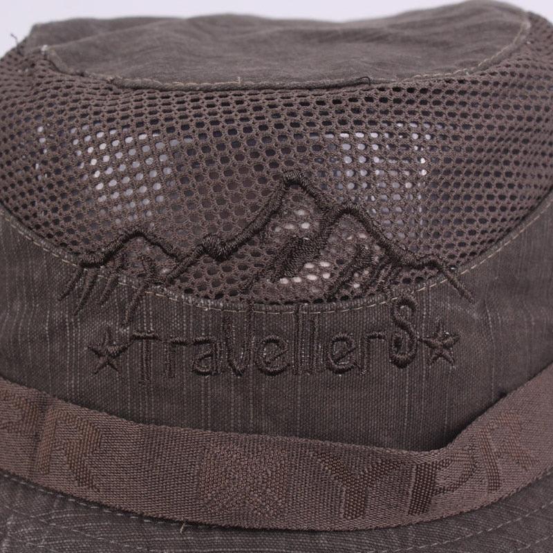 Casquette de voyage d'extérieur pour homme, maille respirante, rétro, en coton, chapeau bob unisexe, chapeau de haute qualité, chapeaux de pêche, bob original, casquette de plage pour papa, bob de pêche, chapeau d'été réglable