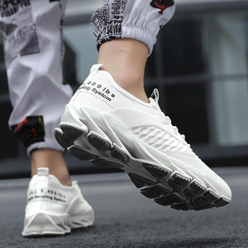 Chaussures de Course pour Hommes Antidérapantes Légères Confortables Air Sports Hommes Marche Sport Course Athlétique Antidérapante Mode Respirante Luxe Moderne Baskets d'Extérieur