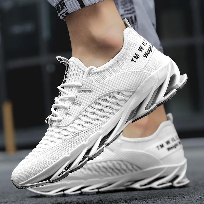 Chaussures de Course pour Hommes Antidérapantes Légères Confortables Air Sports Hommes Marche Sport Course Athlétique Antidérapante Mode Respirante Luxe Moderne Baskets d'Extérieur